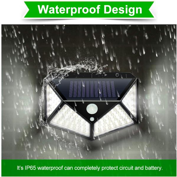 3 Modes 100/114 LED Solar Lamp Spotlights PIR Motion Sensor Street Garden Decoration Outdoor Waterproof LED Solar Home Light