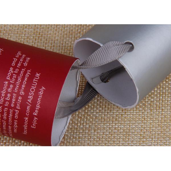 Custom printed cardboard round packaging box with rope handle