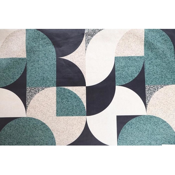 Geometric Patterned Digital Print Velvet For Sofa