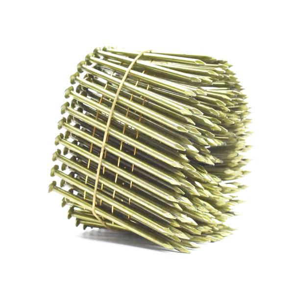 Wire Collated Smooth Shank Coil Nails For Construction Diamond Point Available