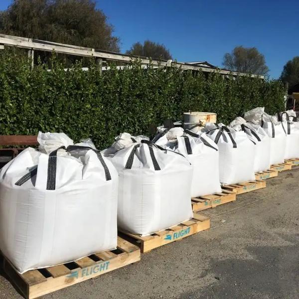 1 Ton Baffle Fibc Bag , Jumbo Bulk Fibc Bags For Fertilizer / Sand / Cemend