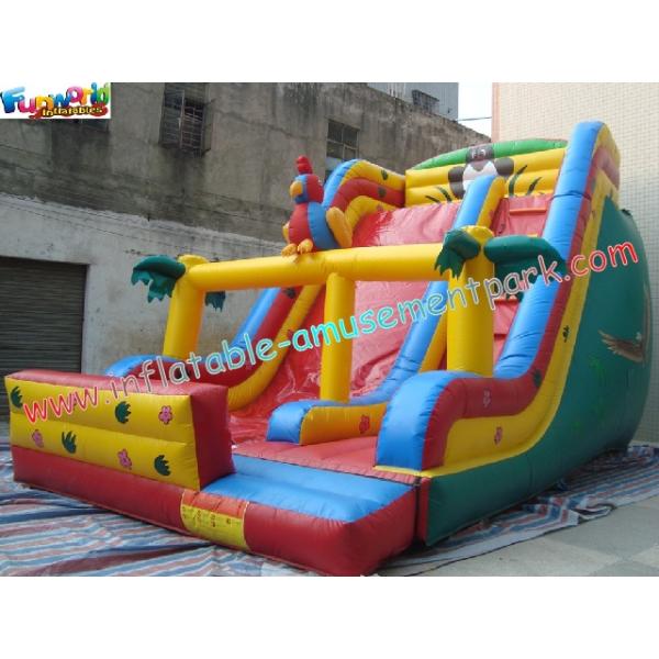 PVC Tarpaulin Giant Dry Commercial Inflatable Slide Combo Games With Customized
