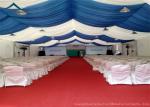 Wide Space 20 x 30 Beautiful Wedding Tents Colorful Decorations / Carpet PVC