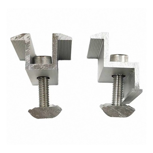 Standard Size Aluminum Solar Clamp Customizable Sizes PV Panel Support