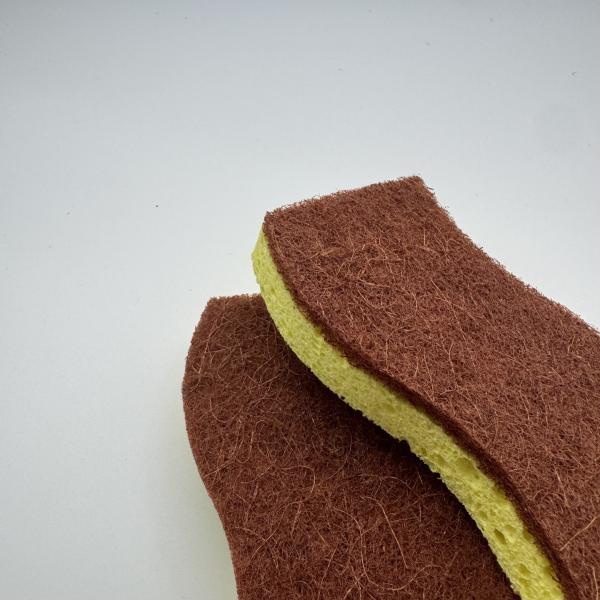 Magic Double-Sided Kitchen Dishwashing Sponge showing both scrub and soft sides