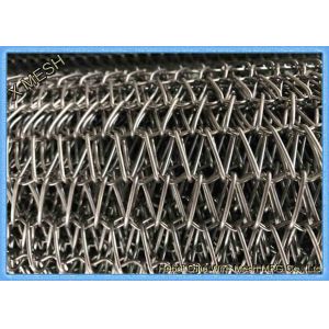 Flexible Freezer Spiral Metal Mesh Conveyor Belt 156'' Width For Food Processing