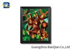 High Definition 3D Animation Picture Chimpanzee Pattern Flipped Wall Decorative