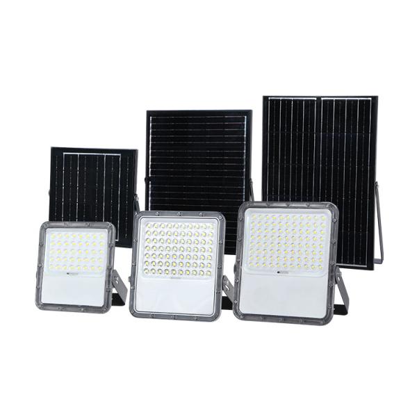 100w 200w RGB Wall Mounted Solar LED Flood Light For Stadium Rechargeable IP66 Waterproof