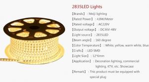 China Single Color Led Tape Light Strips Dimmable , 12 Volt 5 Meter Led Sticky Strip Lights on sale