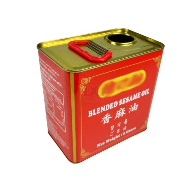 OCustomizable Size Wholesale Empty Food Grade Tinplate Rectangle Metal Cans for Edible Oil & Olive Oil in DADI 15L Family Use