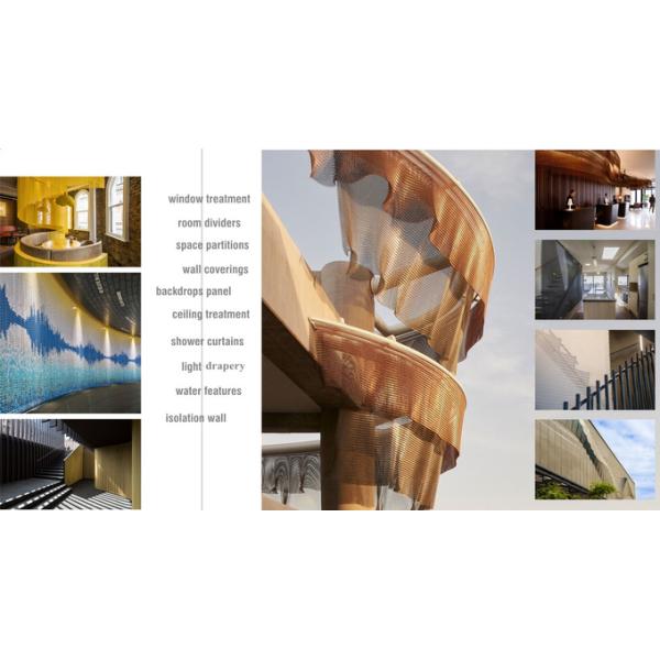Welded Type Metal Ring Mesh For Architecture Decoration