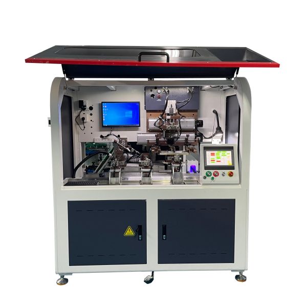 High Speed Visual Servo Automatic Screen Printer For Circular Square Irregular Bottles