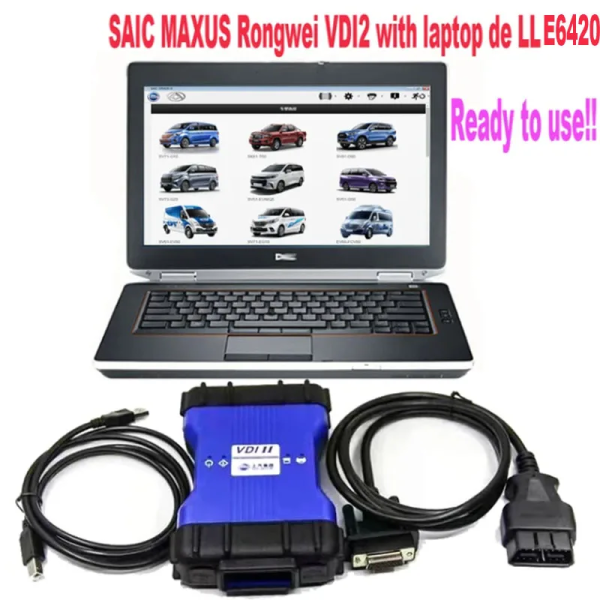 2022 Roewe MG SAIC MAXUS Testing Equipment Obd2 Cable VDI2 Diagnostic Scanner With E6420 Laptop Ready to Use
