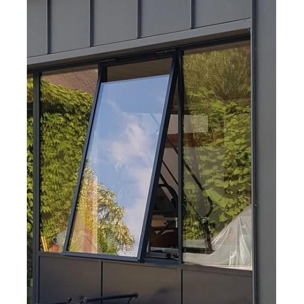 White Aluminum Sliding Windows Custom Design Smooth Commercial Aluminum Horizontal Sliding Windows