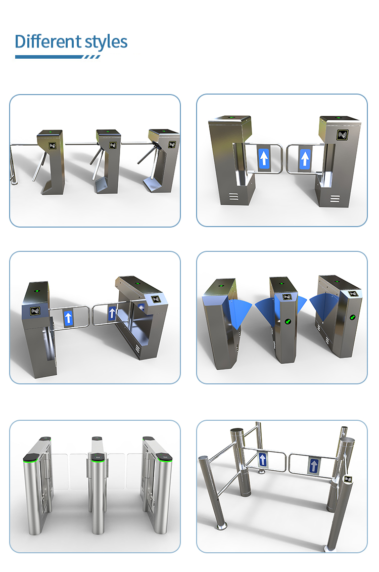 Public Facilities Security Turnstile Gate , Swing Barrier Gate Turnstile Access Control