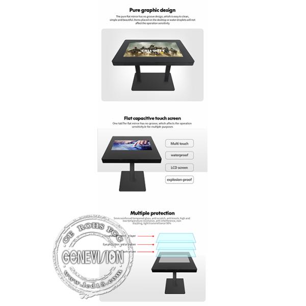 Floor Standing 18.5" 21.5" Smart Interactive Multi Touch Table