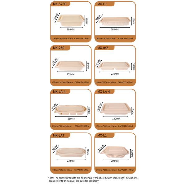 Disposable Convenient Biodegradable Tableware Containers Outdoor Use And Gatherings