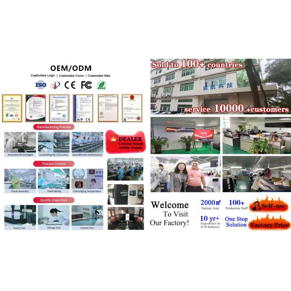 CH 32 43 50 Inch Interactive Advertising Screen for Shops With Software Wall Mount Indoor Digital Signage Touch Screen Display