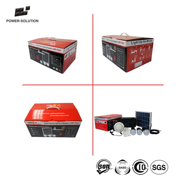 Mini 10W 12V Solar Portable Generator Best Solar Panel Power System With FM Radio and Mp3 Play Function For No-Electrici