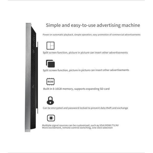 UHD 4K 65 Inch Infrared Touch Screen Video Wall Panels For Advertising