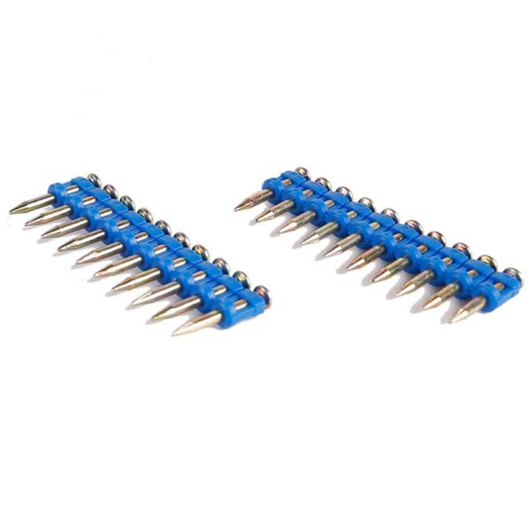 Red Plastic Strip Smooth Shank Galvanized 2.7*27mm Concrete Nails