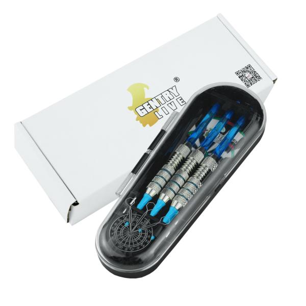 Gentry Live 14g Darts Set With Mail Box Brass 2ba Soft Tip Darts Set