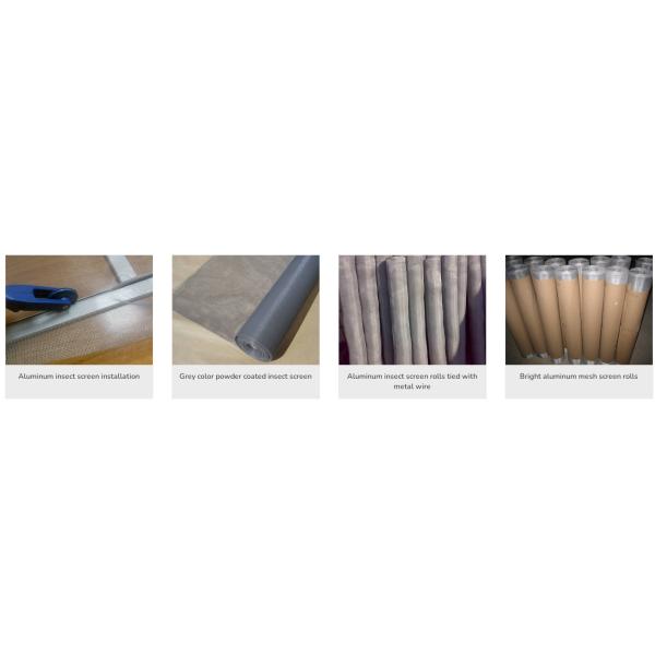 Electro-Deposition Coated Or Anodised Or Electro-Static Application Woven Aluminium Insect Screen