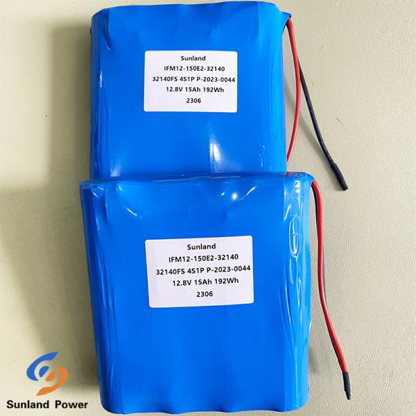 Long Cycle Life 15AH 12V LiFePO4 Battery Pack 32140 4S1P For Explosion Proof Product