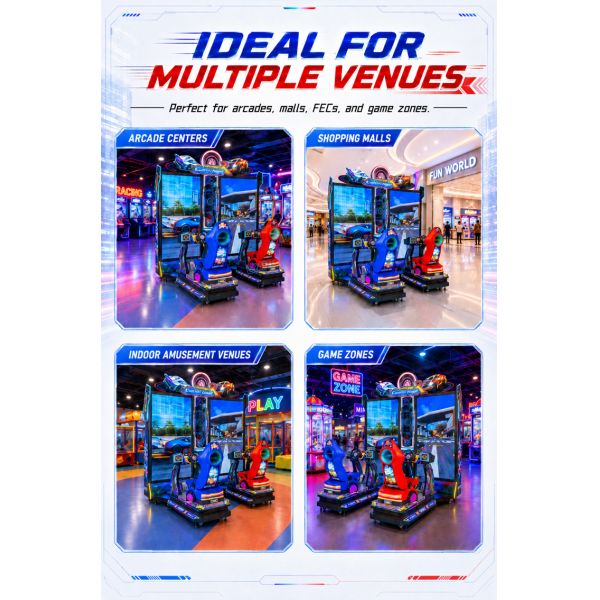 City Rush Speed Duel Driving Simulator Machine