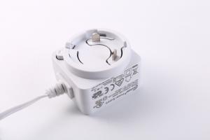 Buy cheap 6W Interchangeable Plug Power Adapter 5V 1A 5V 1.2A 6V 1A 12V 0.5A product