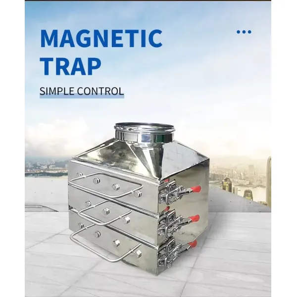 Rotating Vibrating Screen for Removing Impurities Magnetic Traps Multi-Layer Magnetic Rods