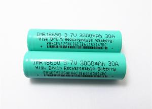 Buy cheap Electronic Cigarette 18650 Li Ion Battery 3.7V 3000mAh High Power 1000 Times Life product