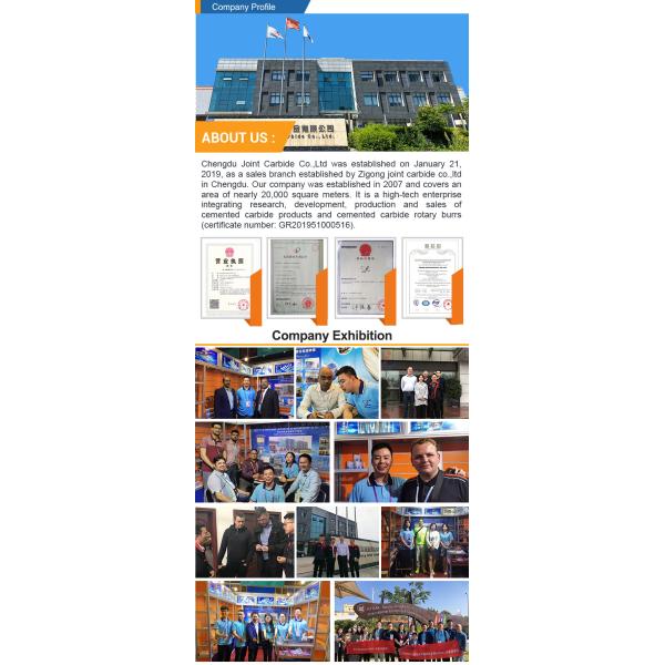 Customized High Quality Power Tools Parts Gold Coated Electric Hardware Grinding Tool Yellow Coating Tungsten Carbide Burrs