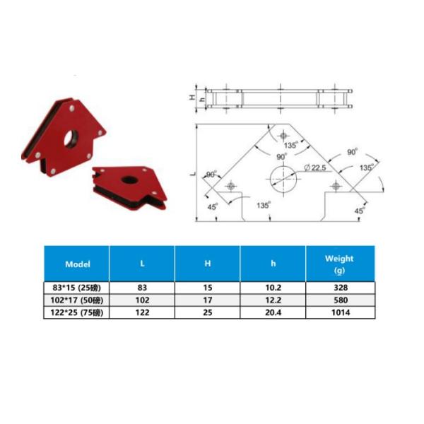 Multi-angle Permanent Magnetic Welding Holder Essential Welding and Cutting Accessory