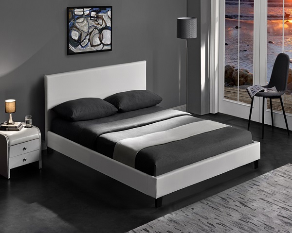 Morden Simple Design Upholstered PU Leather Bed
