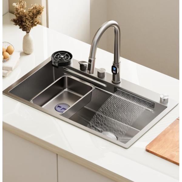 Undermount & Top Mount Compatible Premium Handcrafted Single Kitchen Sink - Polished Chrome Finish & Deep Basin Capacity | Custom Basin Depth
