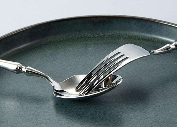 Corrosion Resistant SS304 Stainless Eating Utensils 4pcs