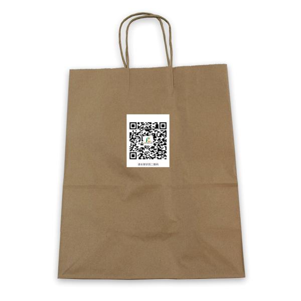 Custom OEM Brown Printed Paper Bag Shopping Kraft Paper Bag