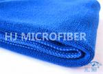 Professional Royal Blue Window Car Cleaning Cloth / Microfiber Drying Towel For