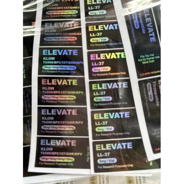 Customized Design Pro Pharma 10ml Oil Bottles Labels For Test Pro