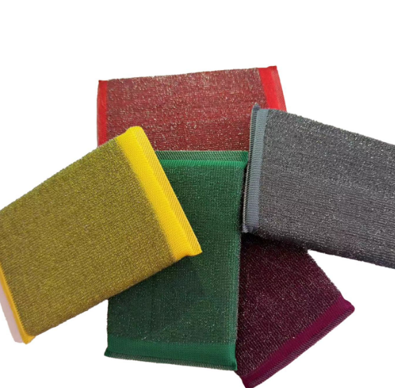 Heavy-Duty Sponge Scrubber in use on cookware