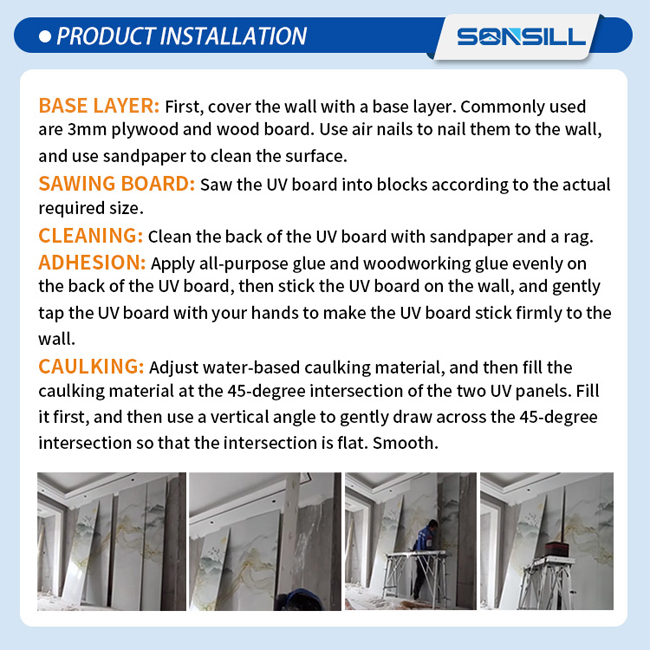 Waterproof PVC Marble Effect Sheet Featuring Easy Installation UV marble wall board waterproof