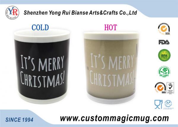 Novelty Eco Friendly Mugs , Hot Water Color Changing Coffee Mugs
