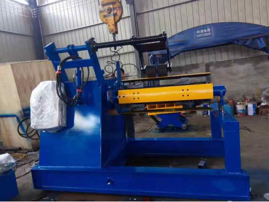 Durable Steel Uncoiler Auto Decoiler Machine With Hydraulic Pump Station For Metal Slitting Line
