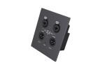 Audio Transimission XLR Wall Plate , 2 Channel Audio Interface