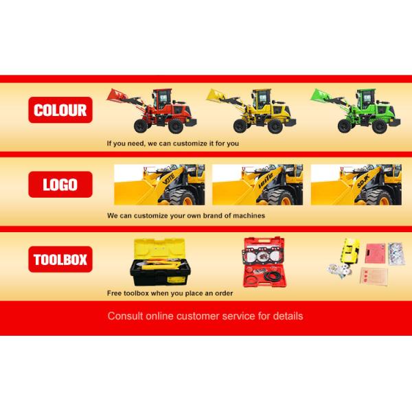 CE 0.4m2 Bucket Hydraulic Wheel Loader Earthmoving Construction Equipment