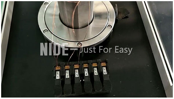 Double Test Station Coil Winding Stator Testing Machine For induction electric motor