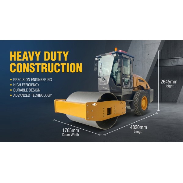 Single Drum Tandem Vibratory Road Roller Second Hand Compactor