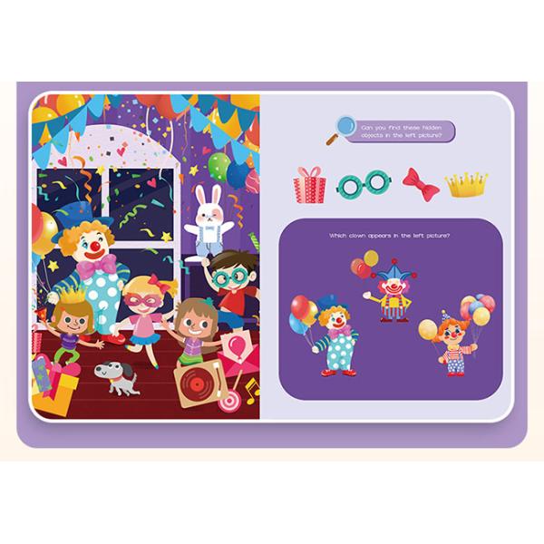 Enrich Cognition Hide And Seek Picture Book Paperback Kids Game Books I Spy Party