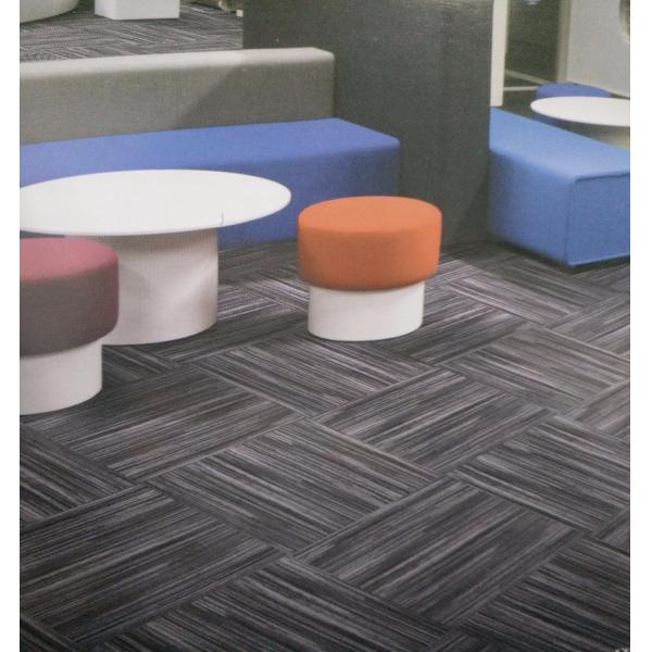 Chine made multi level loop striped Nylon carpet tile